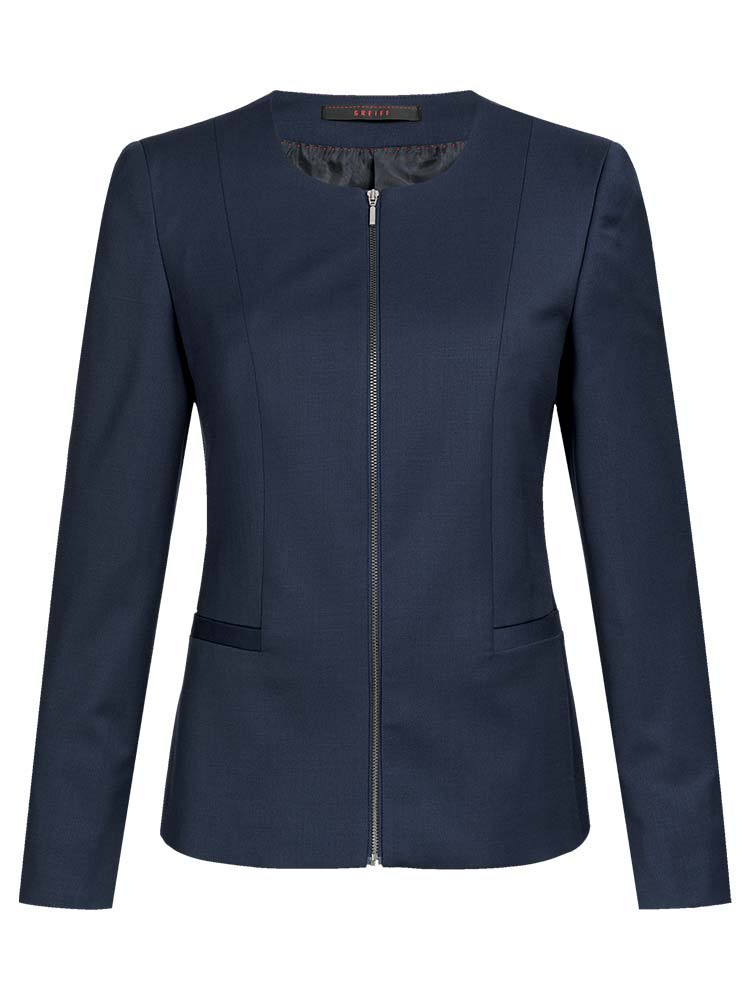 Damen Rundhals-Blazer Modern with 37.5 Regular Fit