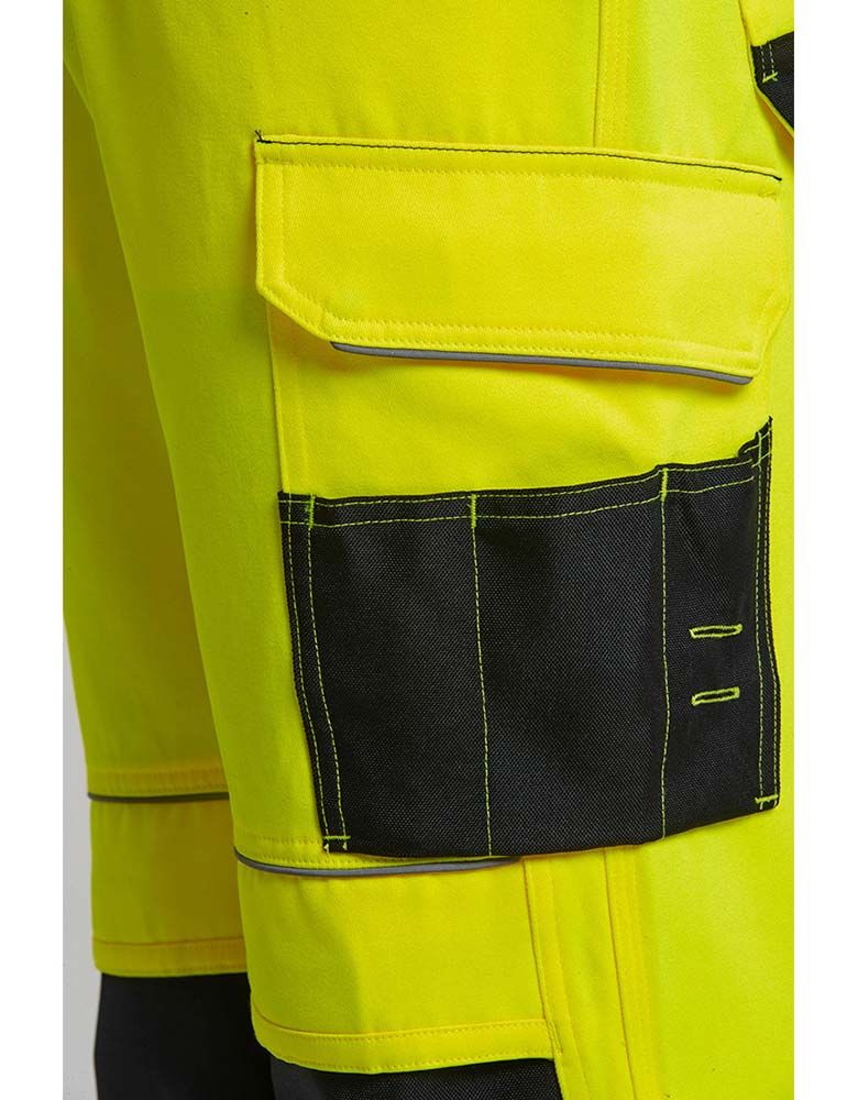 Warnschutz Arbeitshose Gelb