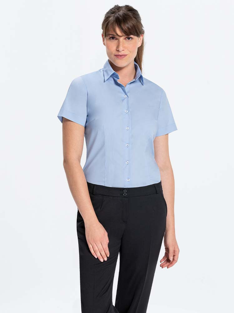 Damen Bluse Hellblau