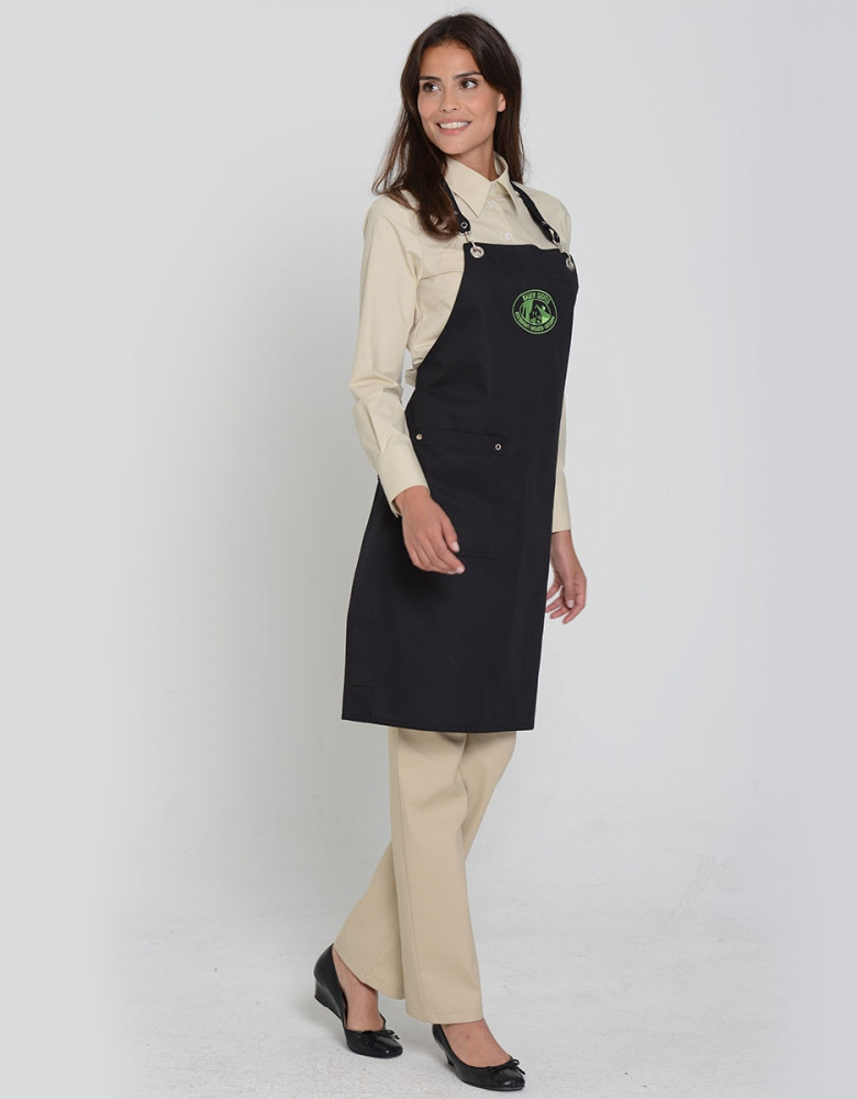 Schwarze Latzschürzen
