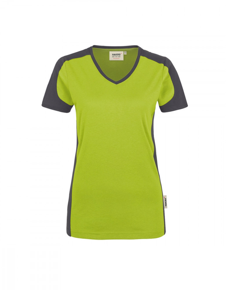 Damen Contrast Performance V-Shirt