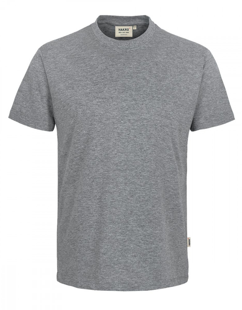 Rundhals T-Shirt Herren Grau meliert