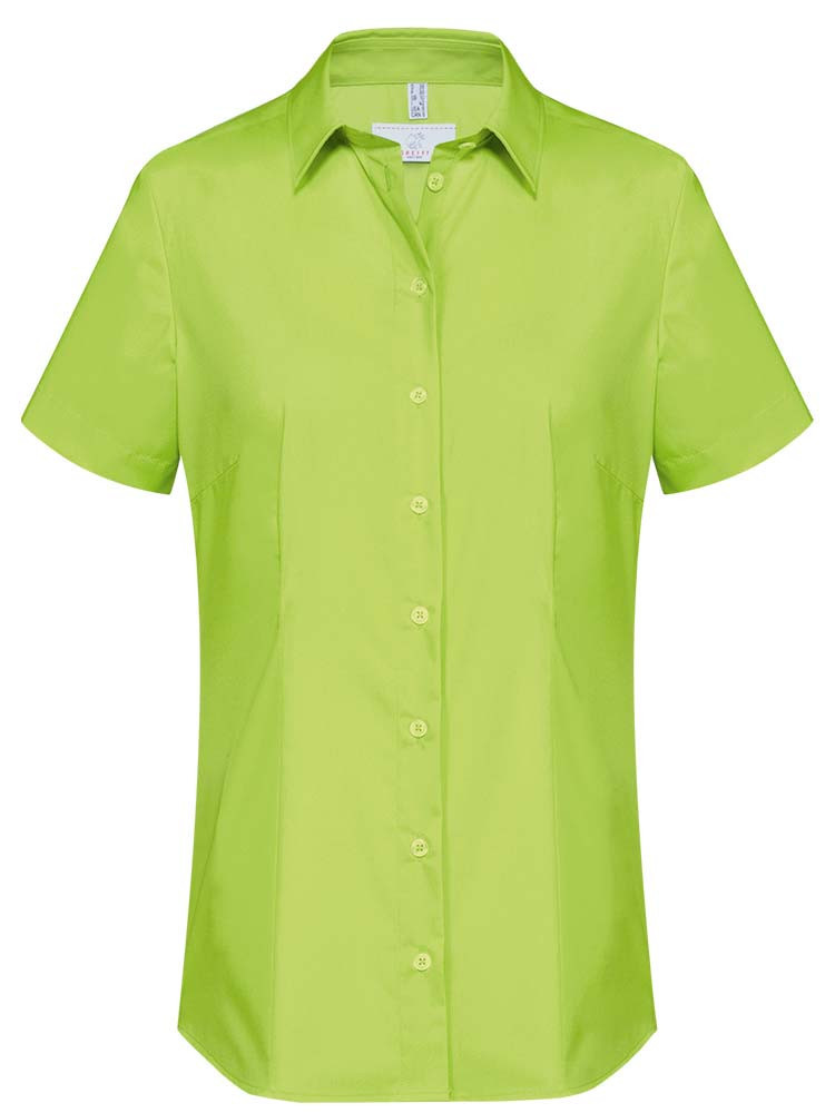 Kurzarm Hemdbluse Grün