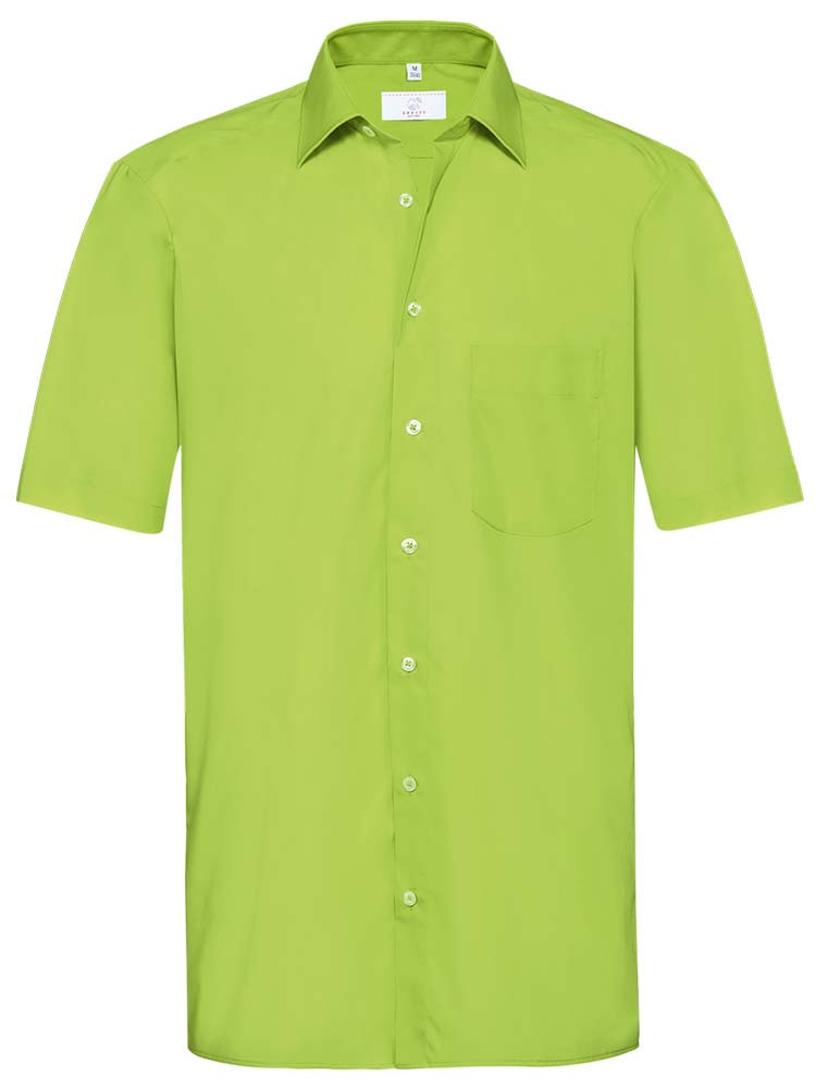 Herrenhemd Kurzarm Grün