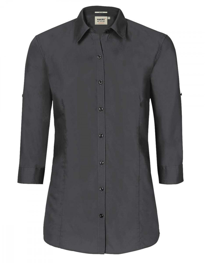 Dunkelgraue Bluse 3/4 Arm