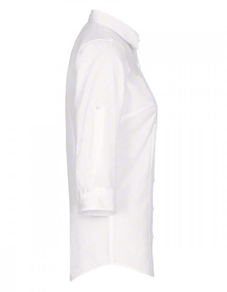 Weiße Bluse 3/4 Arm