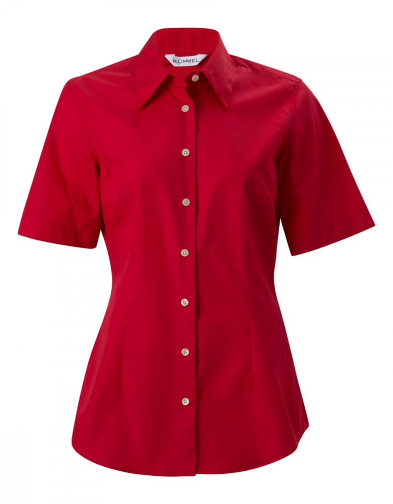 Kurzarm Blusen Rot