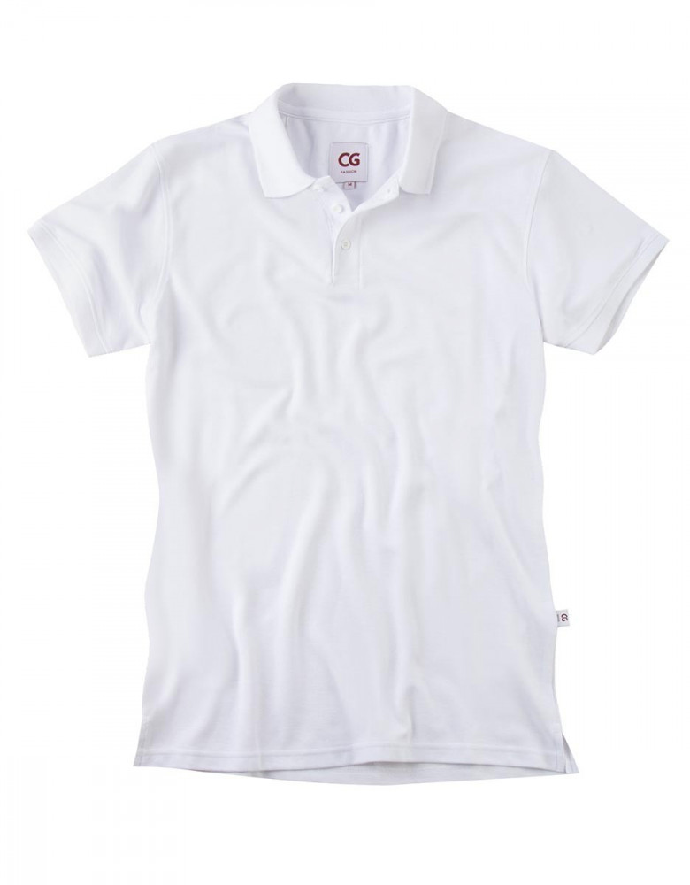 Weißes Poloshirt