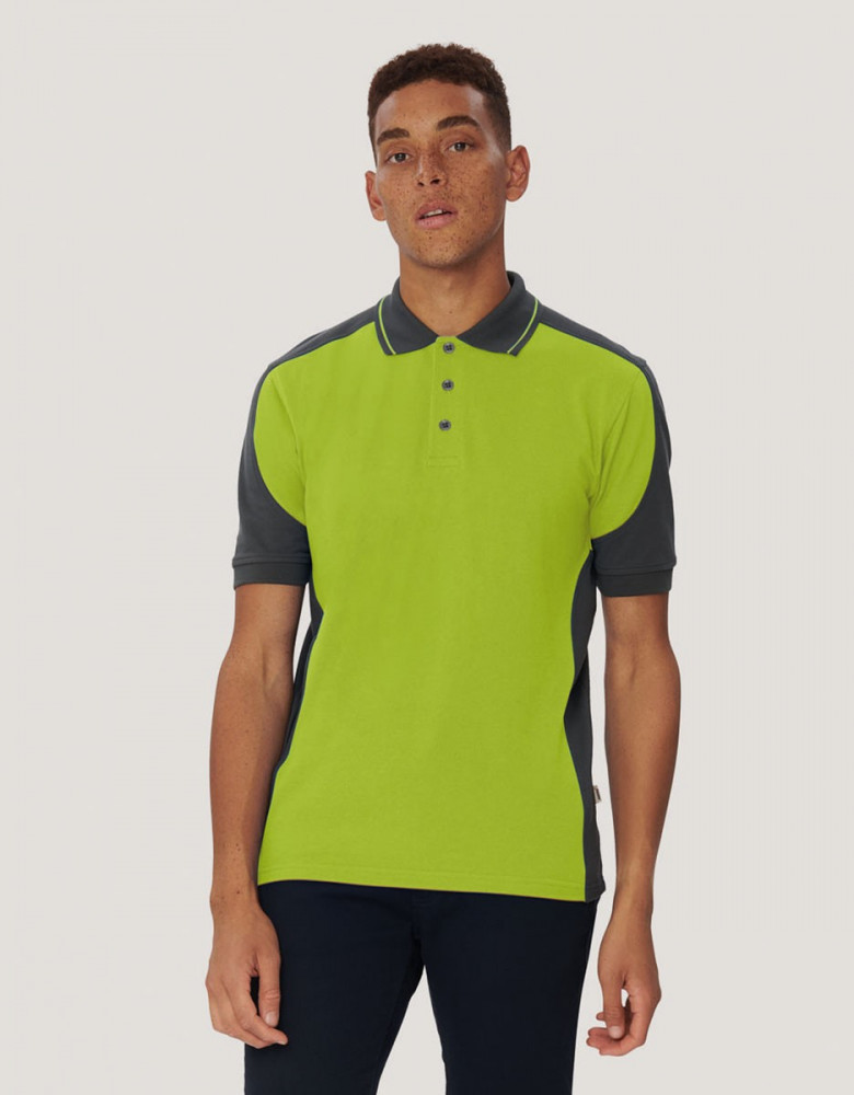 Herren Performance Poloshirt Contrast