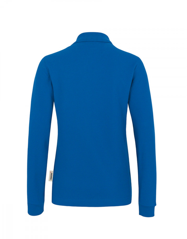 Poloshirt Damen langarm blau