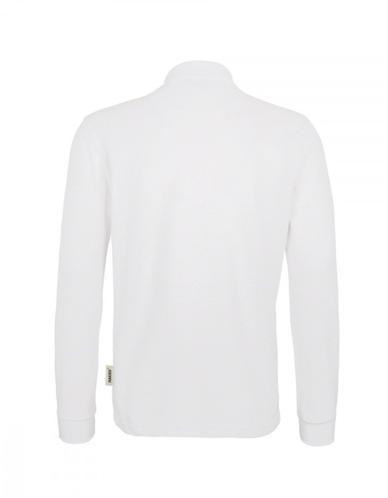 Langarm Poloshirt Herren Weiß