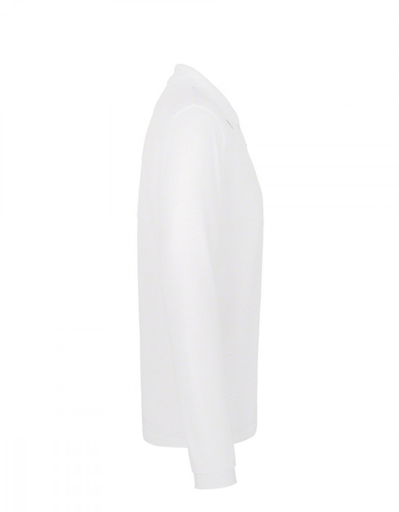 Langarm Poloshirt Herren Weiß