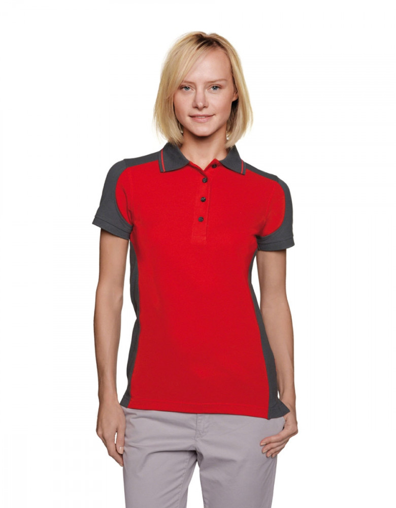 Damen Performance Poloshirt Contrast