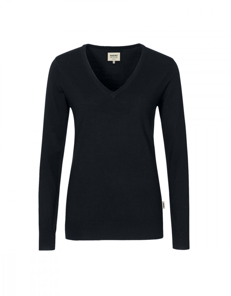 Merino Pullover Damen in Schwarz