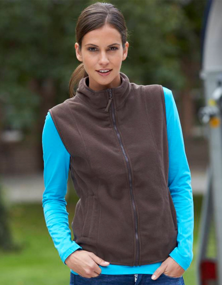 Fleeceweste Damen in braun