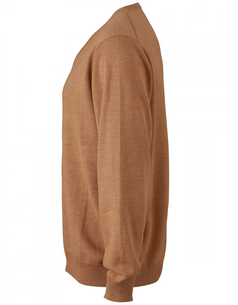 Strickpullover Herren Hellbraun