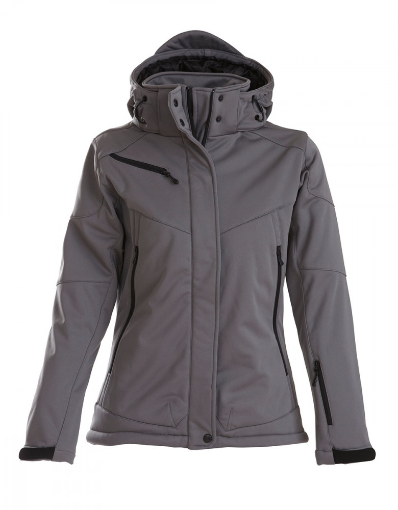 Graue Softshelljacke Damen
