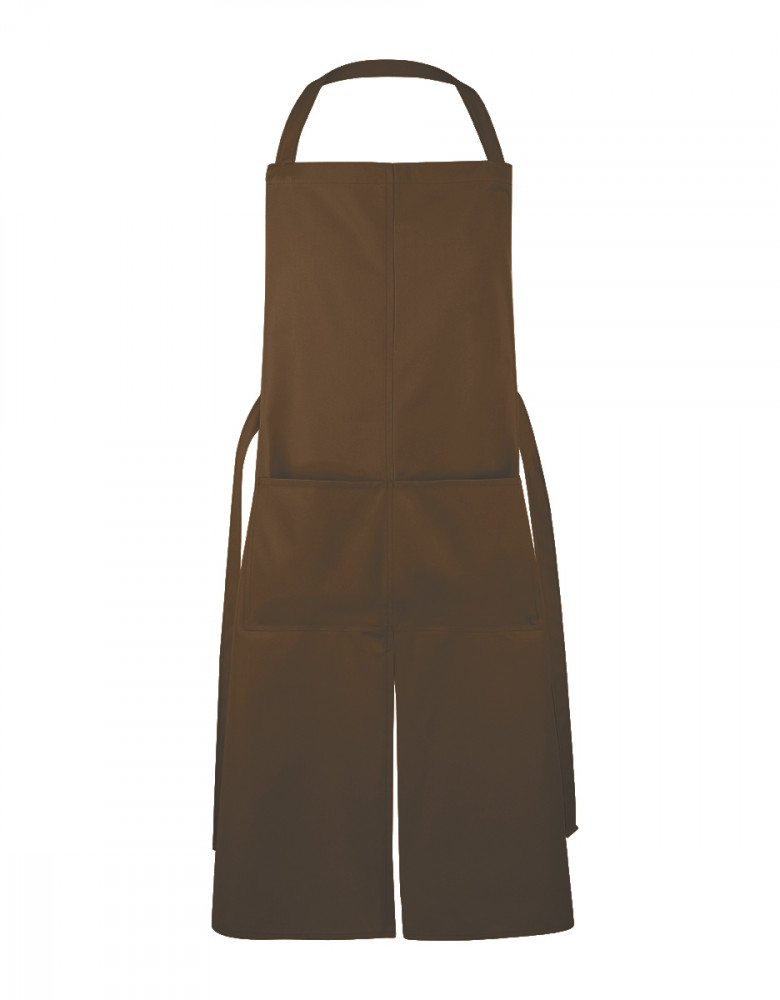 Latzschürze in Braun Toffee