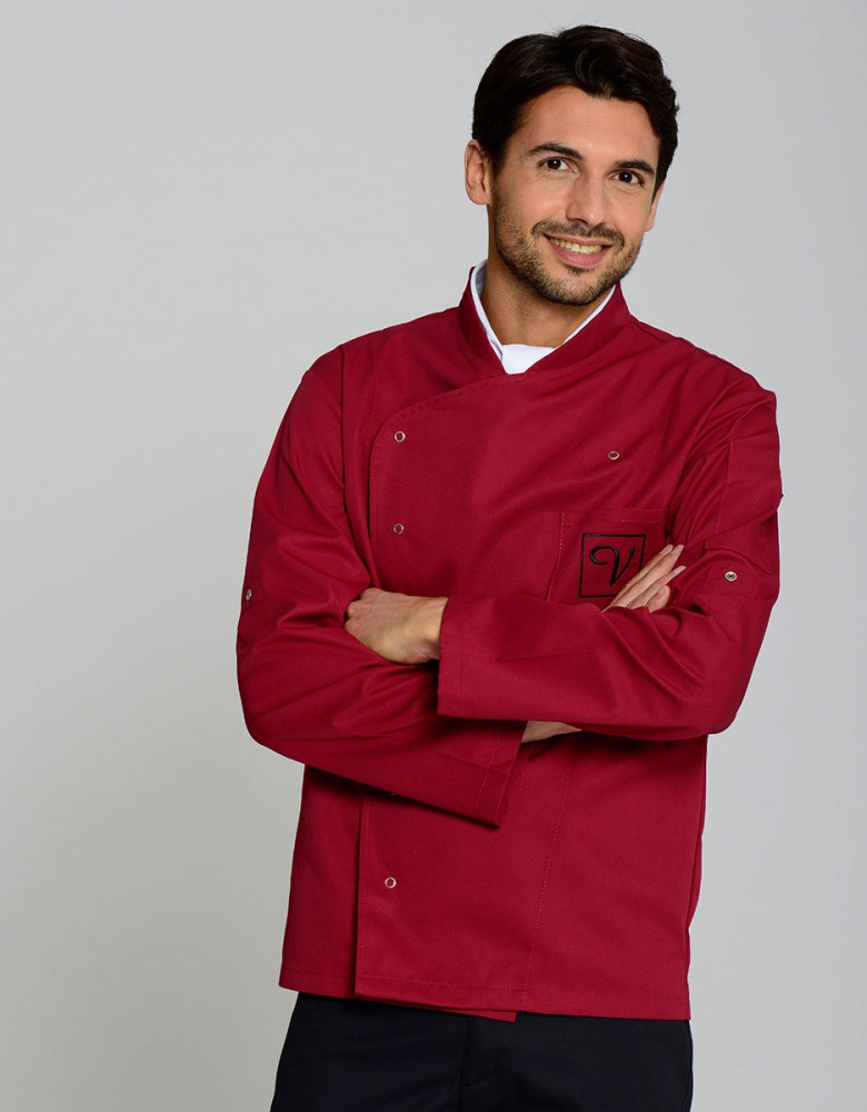 Kochjacke Herren Rot