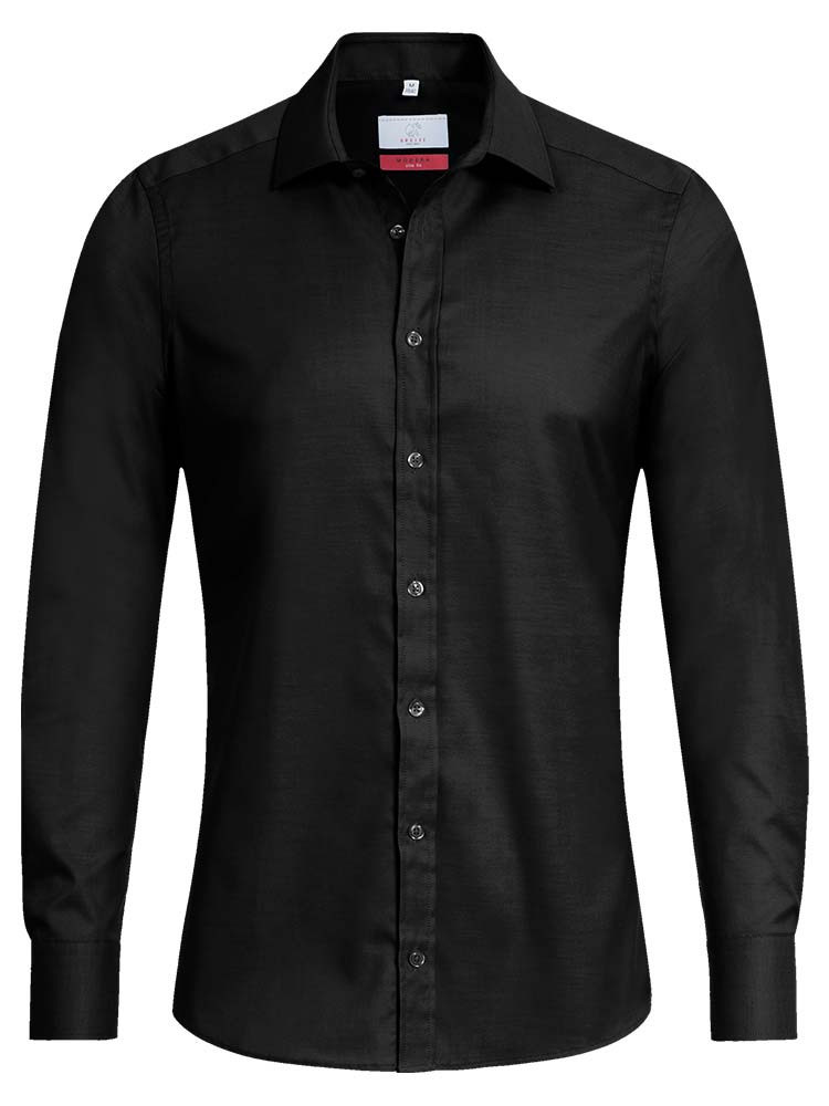 Schwarzes Slim Fit Hemd