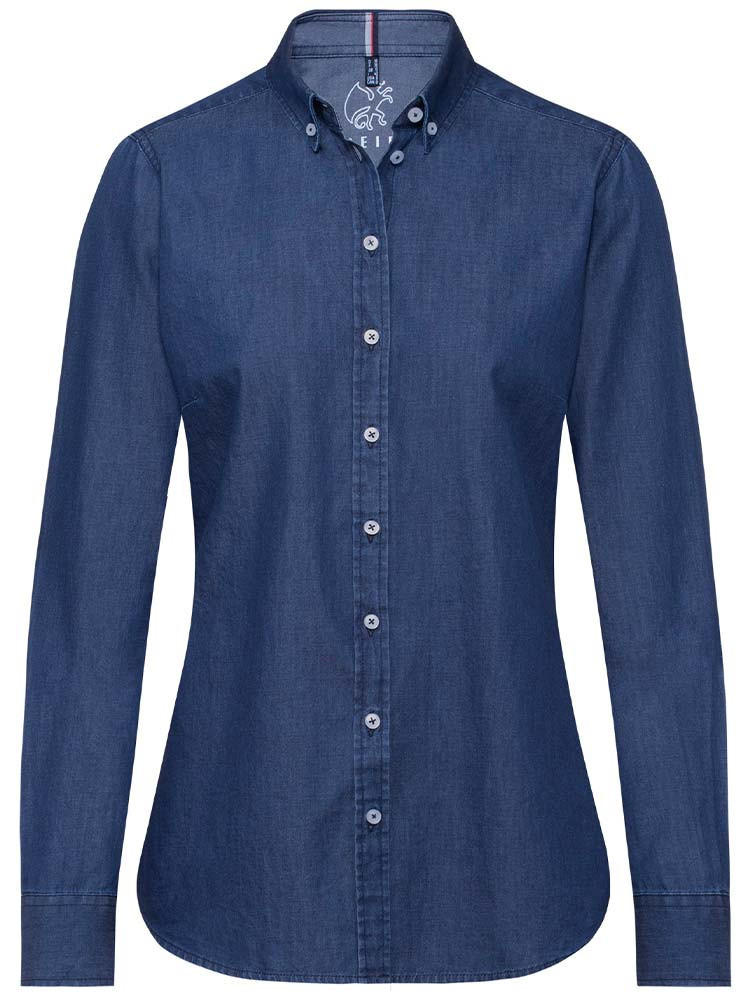 Jeans Bluse Damen in Blau