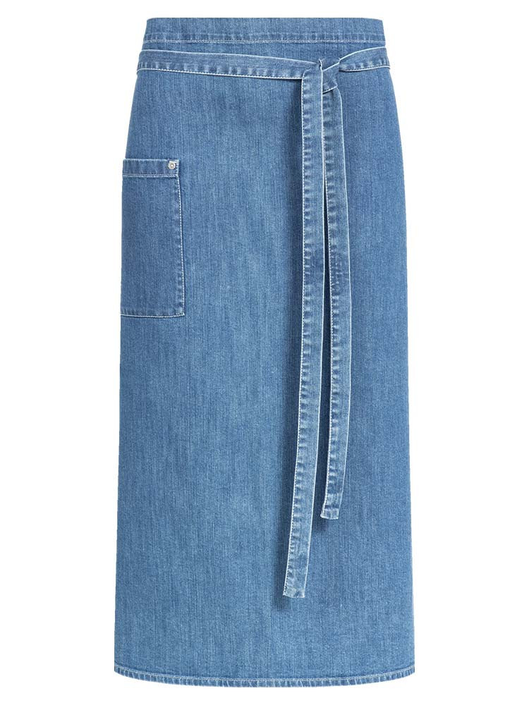 Jeans Schürze in Hellblau