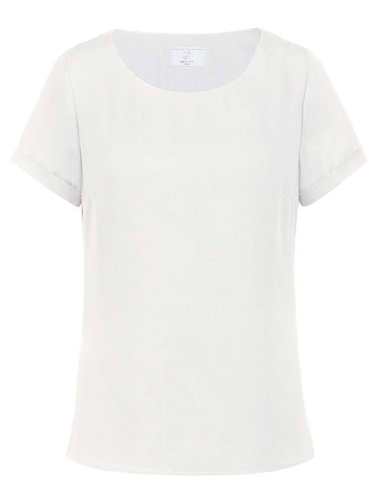 Kurzarm Chiffon Bluse