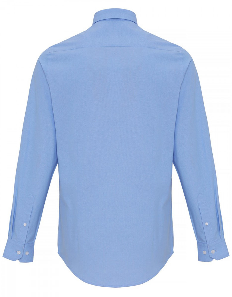 Hemd hellblau mit gestreiften Kragen