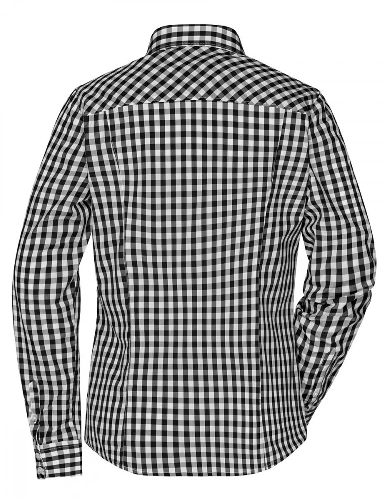 Karo Bluse schwarz-weiß