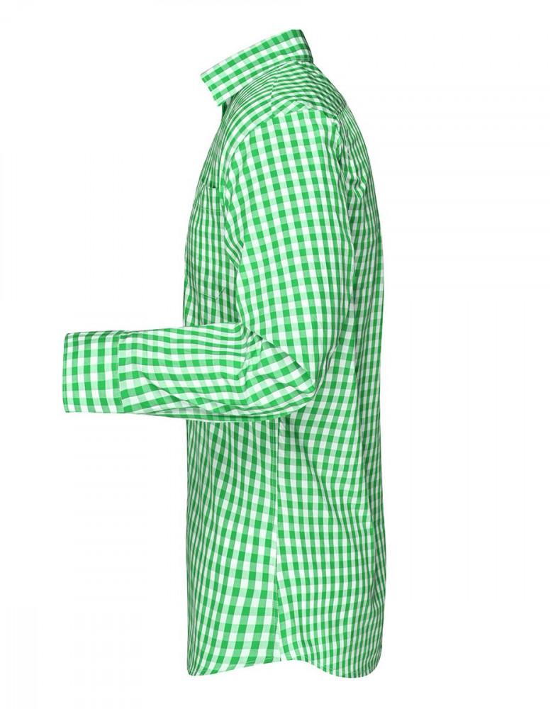 Karo Hemd grün-weiß