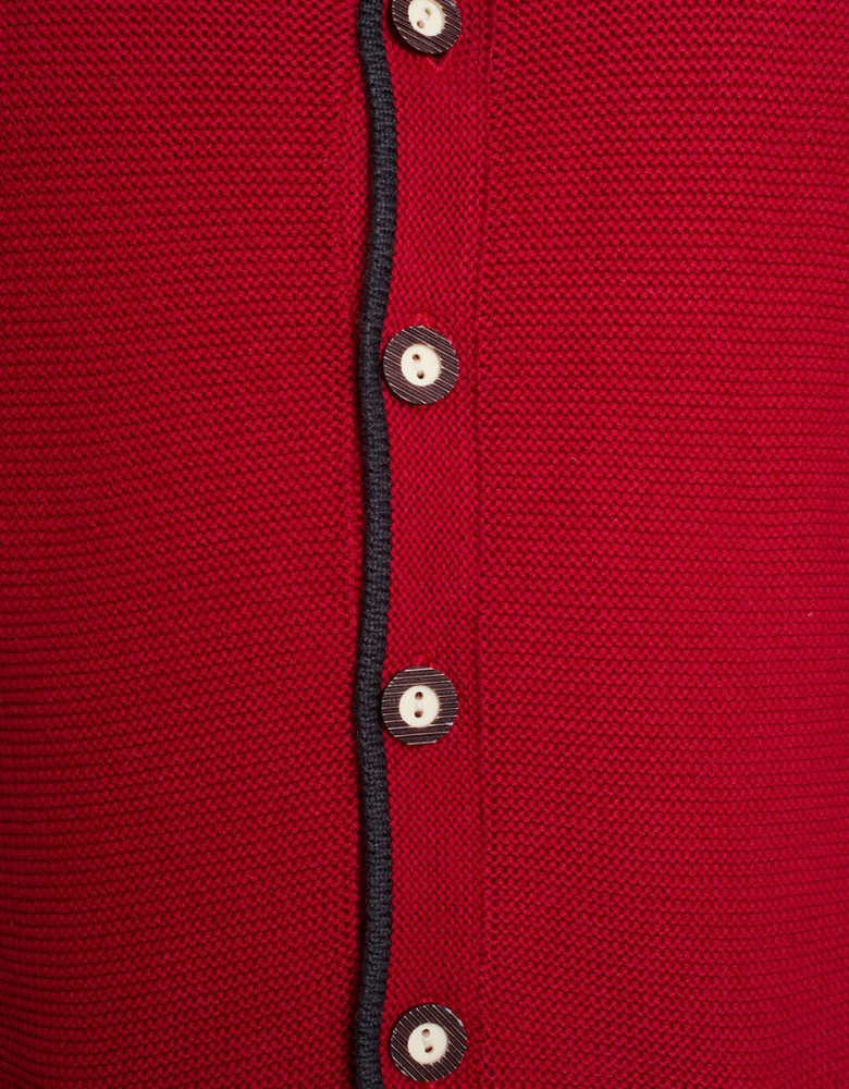 Trachten Strickjacke Rot