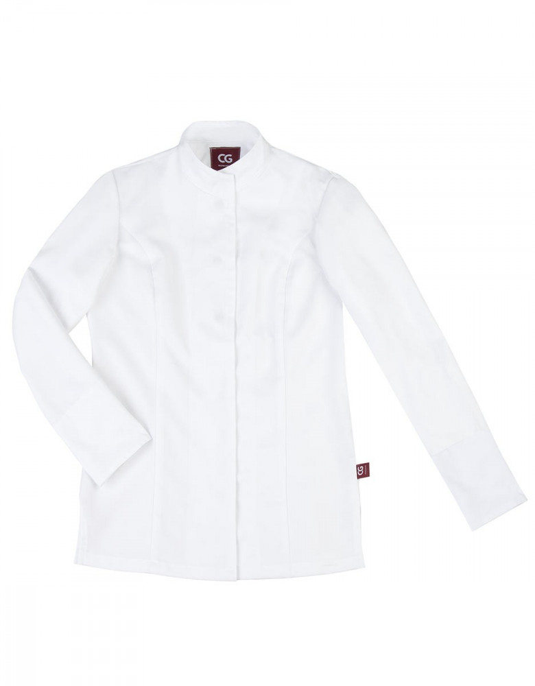 Moderne Kochjacke Damen Weiss
