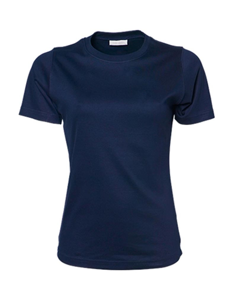 T-Shirt Rundhals Damen Blau