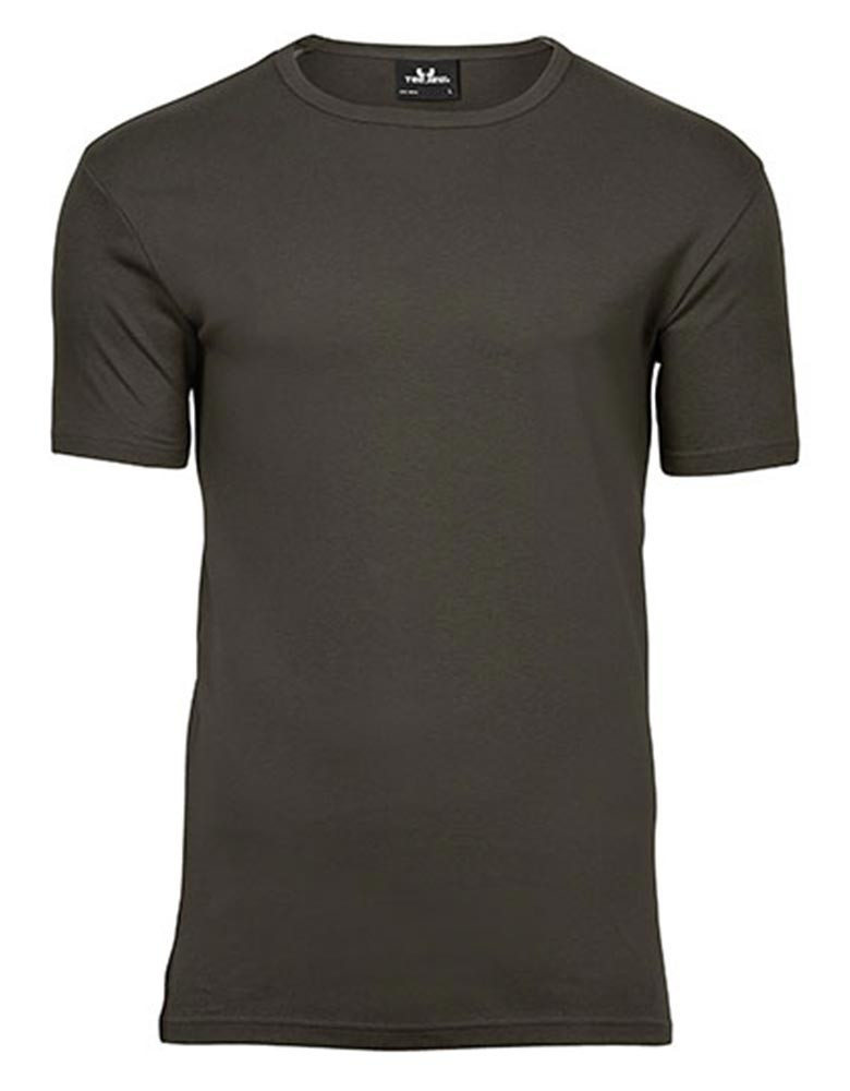 T-Shirt Rundhals Herren Olivgrün