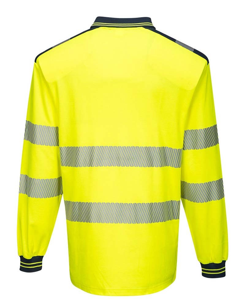 Warnschutz langarm Poloshirt