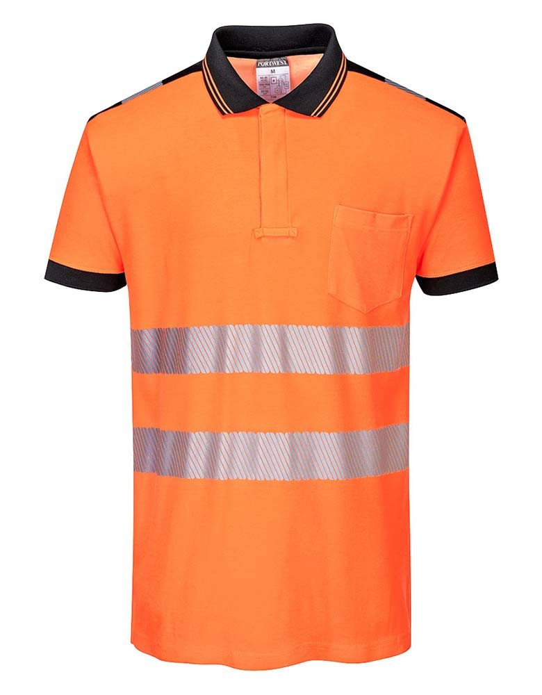 Warnschutz Poloshirt Herren