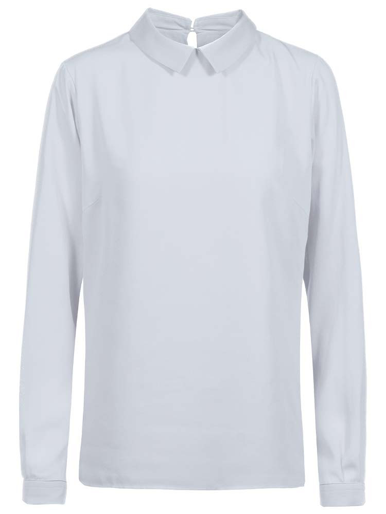 Langarm Schlupfbluse Grau