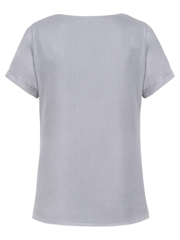 Chiffonbluse Kurzarm