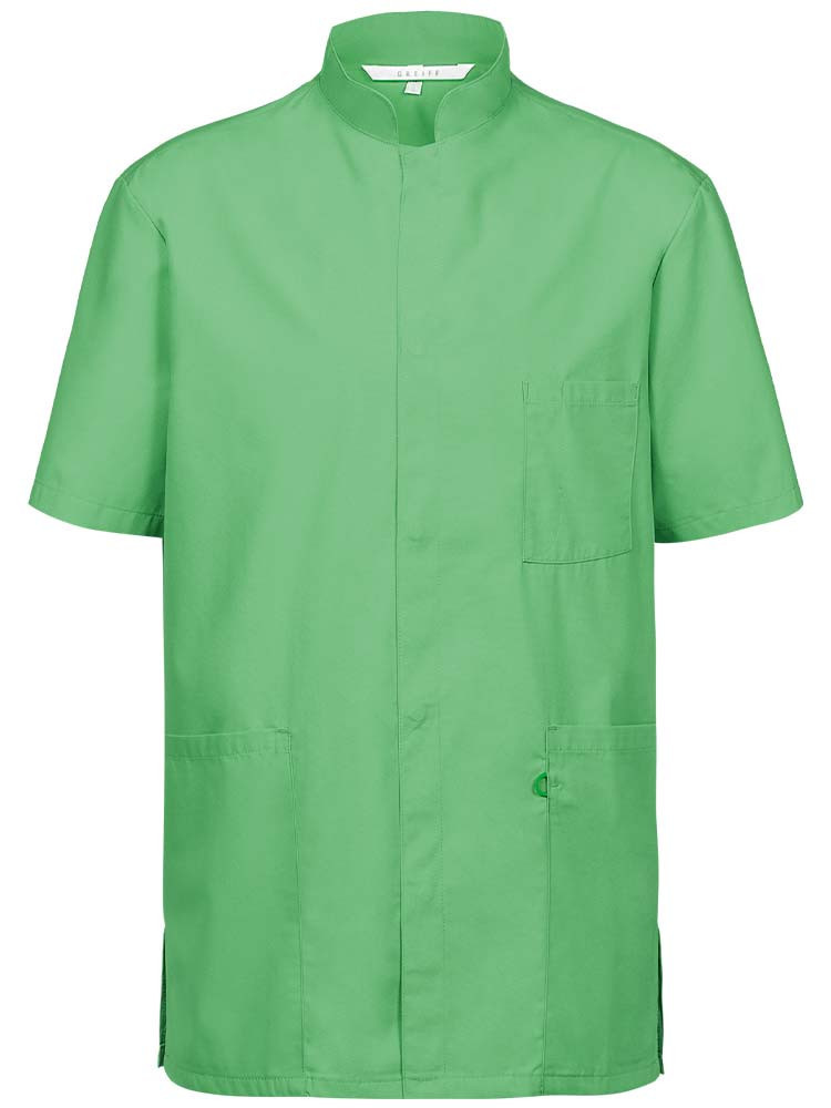 Unisex tunic with stand-up collar