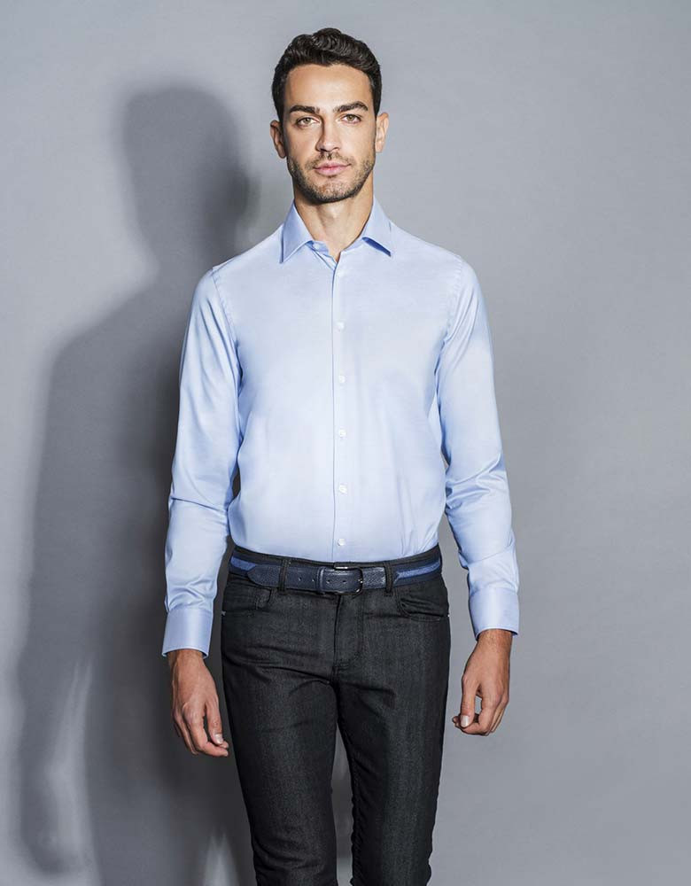 Daniel Hechter Herren Hemd Hellblau