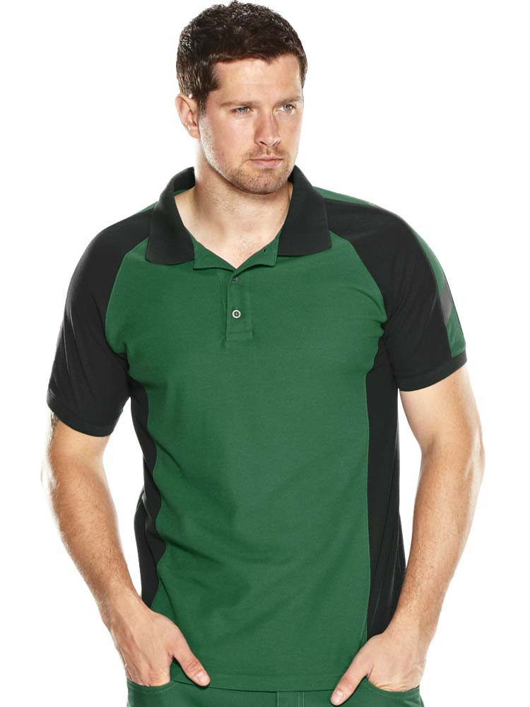 Modernes Mascot Poloshirt in Grün