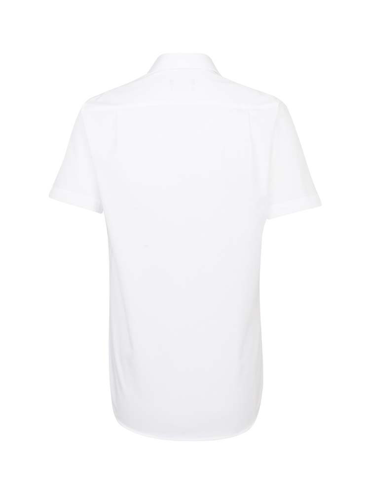 Herren Kurzarm Hemd Weiß