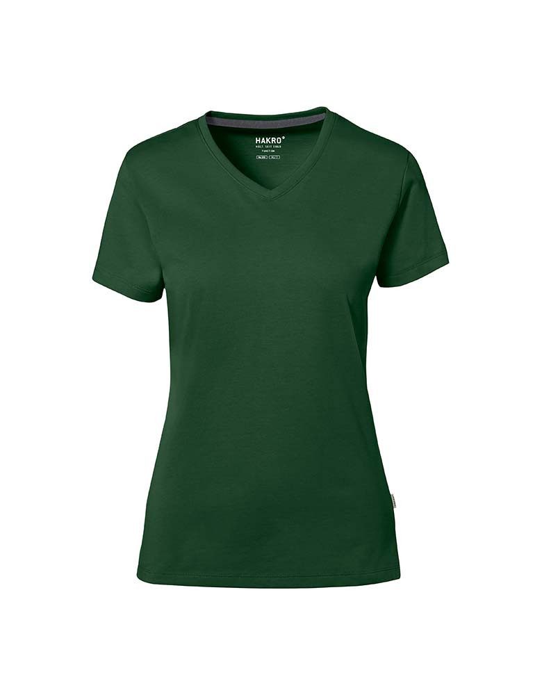 Arbeits V-Shirt Grün Damen