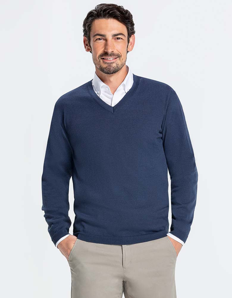 Herren Pullover V-Ausschnitt