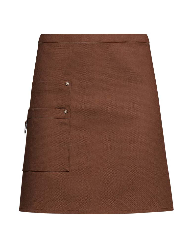 Bistroschürze Kurz in Braun