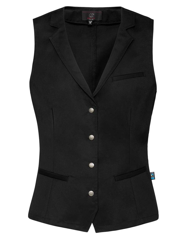 Damen Servicewesten Schwarz
