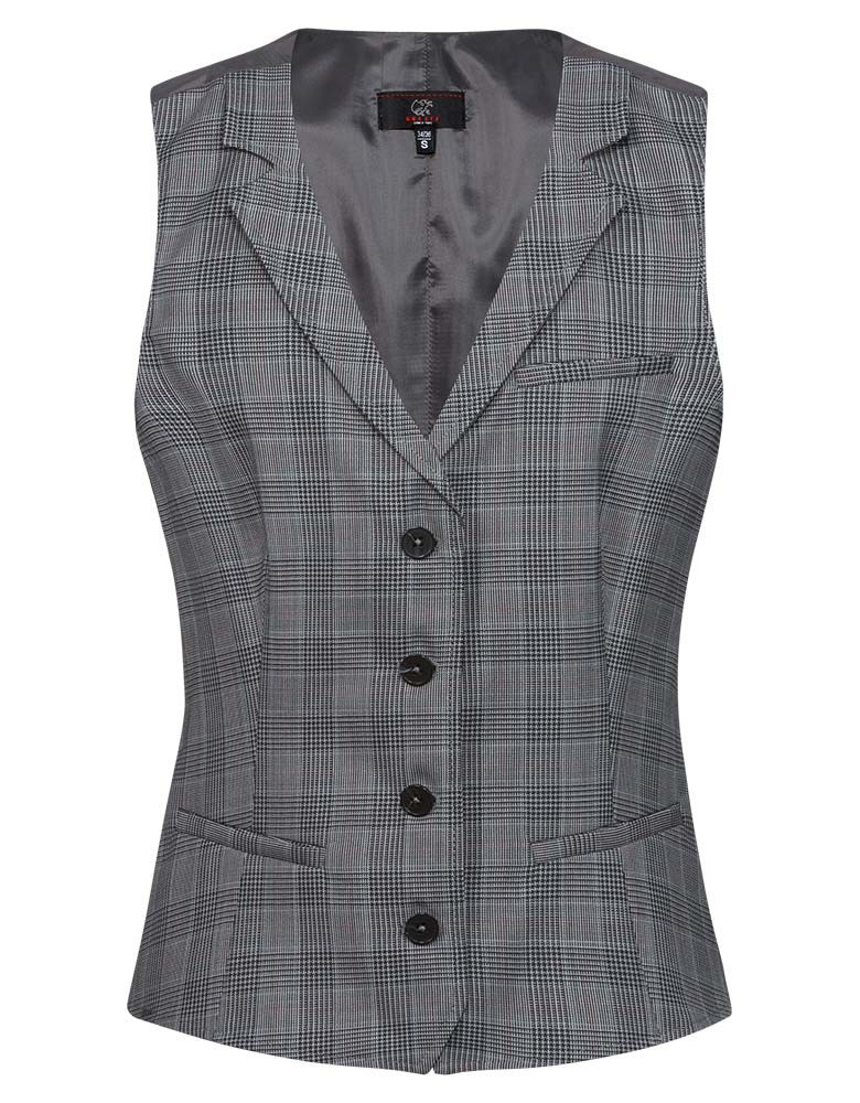 Karierte Damen Weste