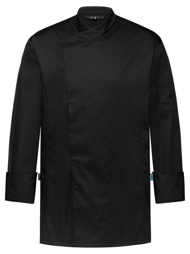Moderne Kochjacke Herren schwarz