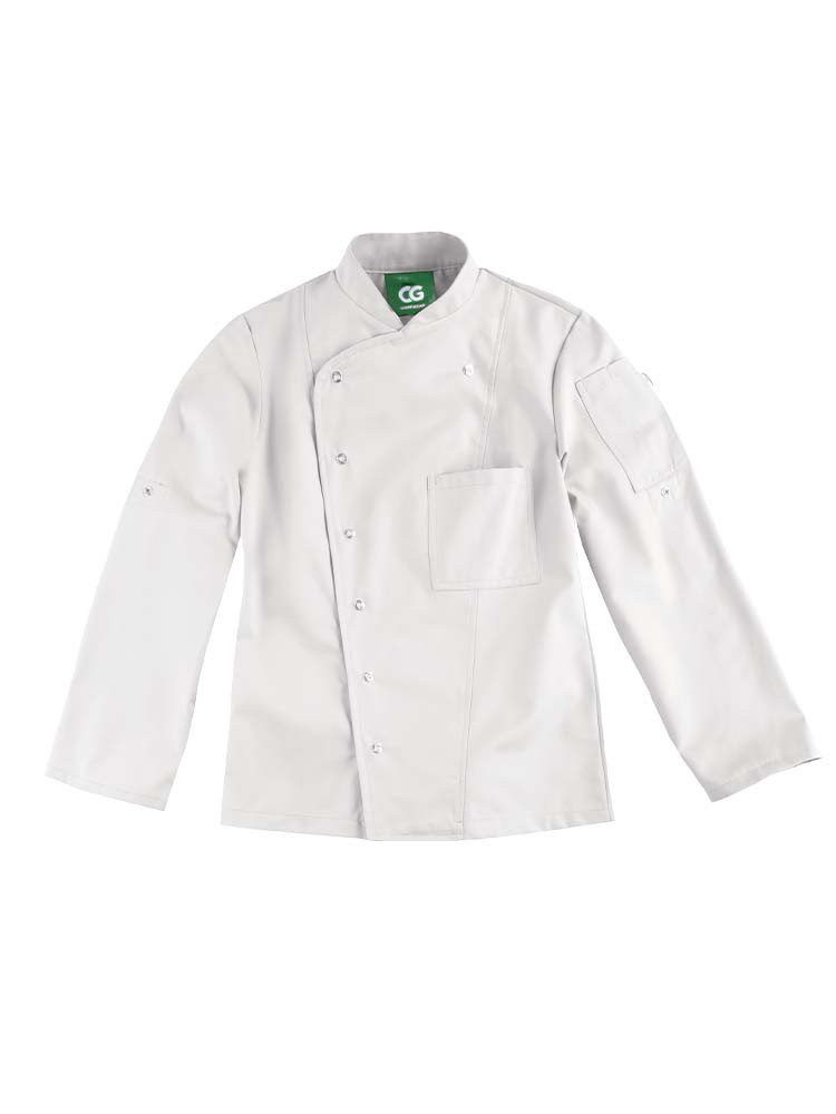 Damen Kochjacke Hellgrau