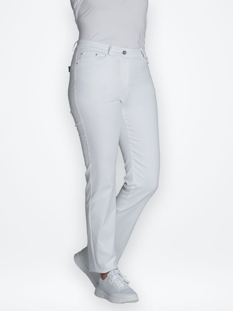 Stretchhose Damen Weiß